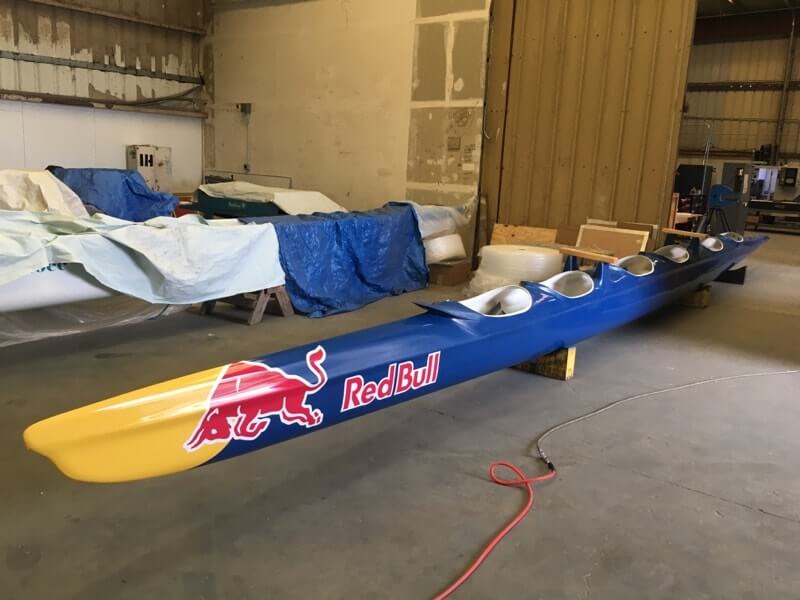 Red Bull kayak vehicle wrap